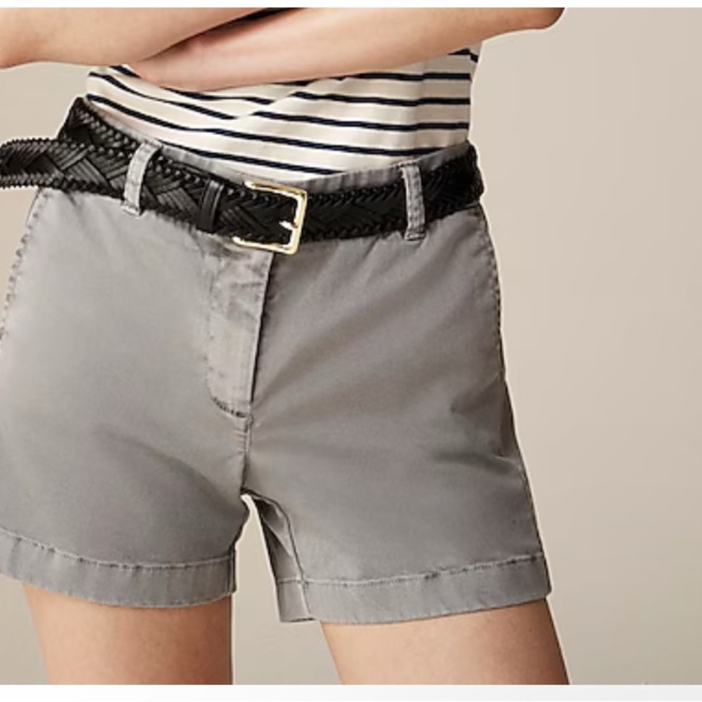 J. Crew Gray Tailored Bermudas Cotton Blend